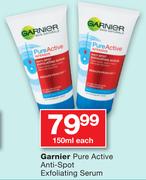 Garnier Pure Active Anti-Spot Exfoliating Serum-150ml Each