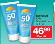 Everysun Kids Sonvloeiroom SPF 50-50ml Each