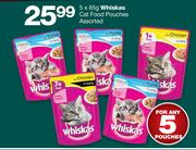 Whiskas Cat Food Pouches-5x85g
