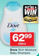 Dove Rich Moisture Baby Shampoo-400ml Each