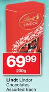 Lindt Lindor Chocolates Assorted-200gm