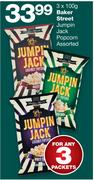 Baker Street Jumpin Jack Popcorn Assorted-3 x 100gm
