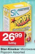 Ster-Kinekor Microwave Popcorn Assorted-3 x 85gm