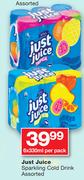 Just Juice Sparkling Cold Drink Assorted-6 x 330ml Per Pack