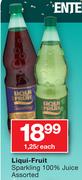 Liqui-Fruit Sparkling 100% Juice Assorted-1.25Ltr Each