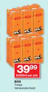 BOS Ystee Verskeidenheid-6 x 200ml Per Pack
