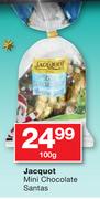 Jacquot Mini Chocolate Santas-100g