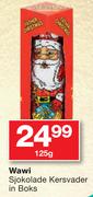Wawi Sjoklade Kersvader In Boks-125g
