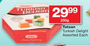 Tatsan Turkish Delight Assorted-250gm