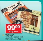 Walkers' Toffee Selection with Hammer Assorted-400gm Each