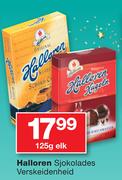 Halloren Sjokolades Verskeidenheid-125gm Elk