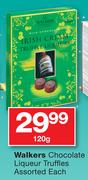 Walkers Chocolate Liqueur Truffles Assorted-120gm Each