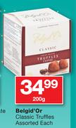 Belgid'Or Classic Truffles Assorted-200gm Each