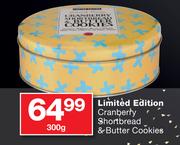 Limited Edition Cranberry Shortbread & Butter Cookies-300gm