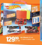 Hot Wheels Gift Set Includes 2 Cars & Plastic Case-Per Set