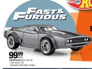 Hot Wheels Fast & Furious Die-Cast Car Size Scale 1:32-Each