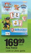 Paw Patrol Look-A-Likes Game-Each