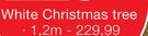 White Christmas Tree 1.2m-Each