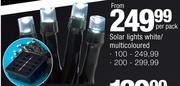 Solar Light White/Multicoloured 100-Per Pack