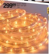 Santa’s Choice Static Rope Light-9m Each