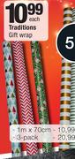 Tradition Gift Wrap(1m x 70cm)-Each