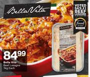 Bella Vita Beef Lasagne-1Kg Each