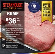 Steakhouse Classic Rump-Per 300g