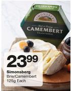 Simonsberg Brie/Camembert-125g Each