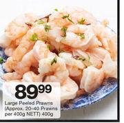 Large Peeled Prawns (Approx.20-40 Prawns Per 400g Nett)-400g