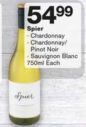 Spier Chardoonnay/Charrdonnay/Pinot Noir/Sauvignon Blanc-750ml Each