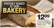 Freshly Baked Small Rye Bread-500g Each