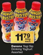Danone Yogi Sip Drinking Yoghurt Assorted-500g Each