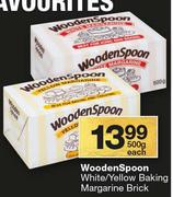 Wooden Spoon White/Yellow Baking Margarine Brick-500g Each