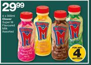 Clover Super M Flavoured Milk Assorted-4 x 300ml
