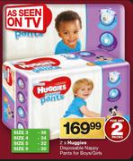 Huggies Disposable Nappy Pants For Boys/Girls-For 2