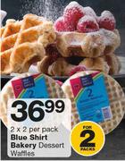 Blue Shirt Bakery Dessert Waffles-2x2 Per Pack