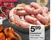 Farmstead Pork Braai Woes-Per 100g