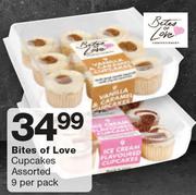 Bites Of Love Cupcakes-9 Per Pack