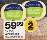 Lancewood Mozzarella Balls-2x250g