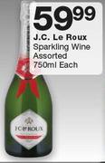 J.C. Le Roux Sparkling Wine-750ml Each