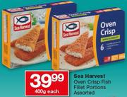 Sea Harvest Oven Crisp Fish Fillet Portions-400g Each