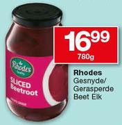 Rhodes Gesnyde/Gerasperde Beet-780 Elk