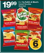 Fatti’s & Moni’s Instant Noodles-6x78g