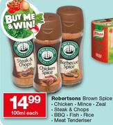 Robertsons Brown Spice-100ml Each