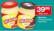 Melrose Cheese Spread-400g Each