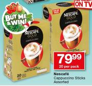 Nescafe Cappuccino Sticks-20 Per Pack
