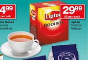 Lipton Rooibos Teabags-80 Per Pack