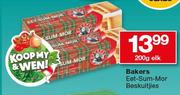 Bakers Eet-Sum-Mor Beskuitjies-200g Elk