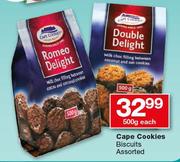 Cape Cookies Biscuits-500g Each