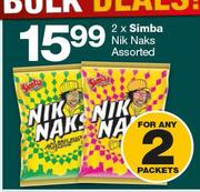 2 x Simba Nik Naks